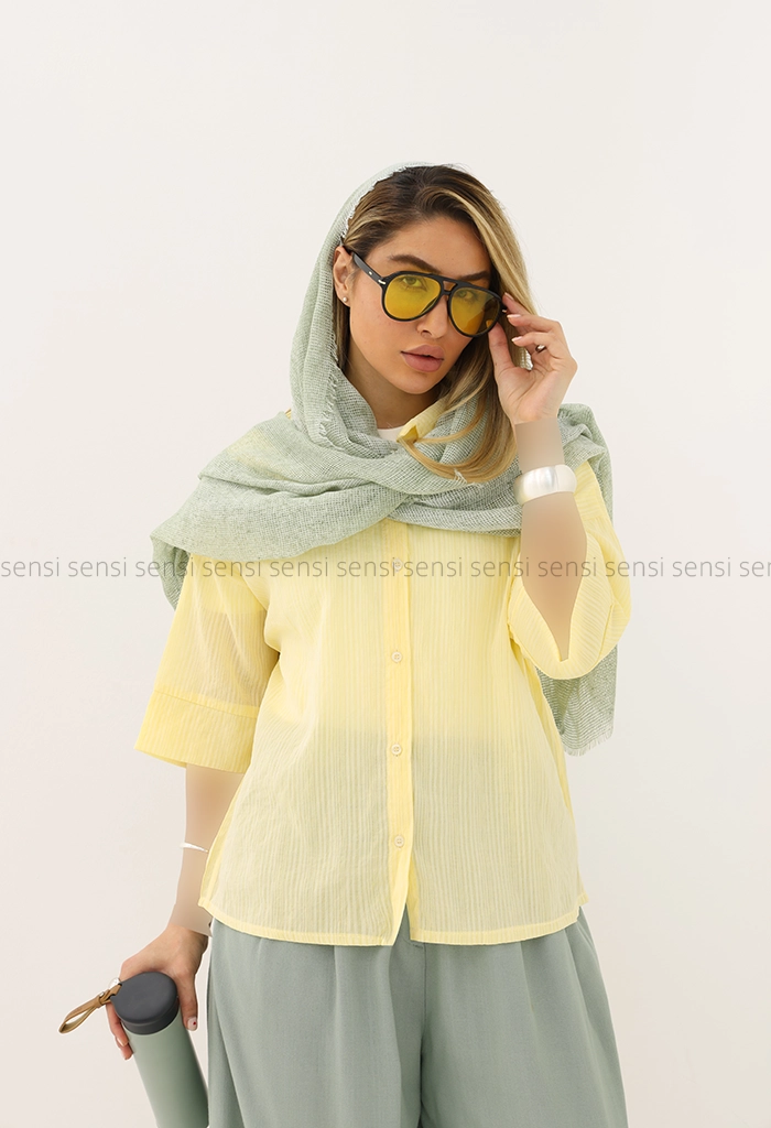 شومیز راه راه باکسی کد1005553